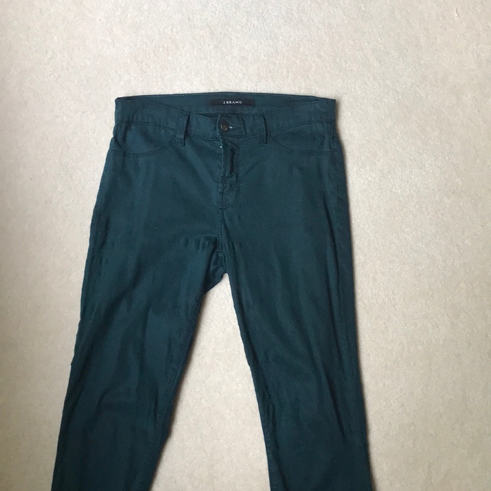 J Brand 485 Luxe Sateen Super Skinny in Hemlock